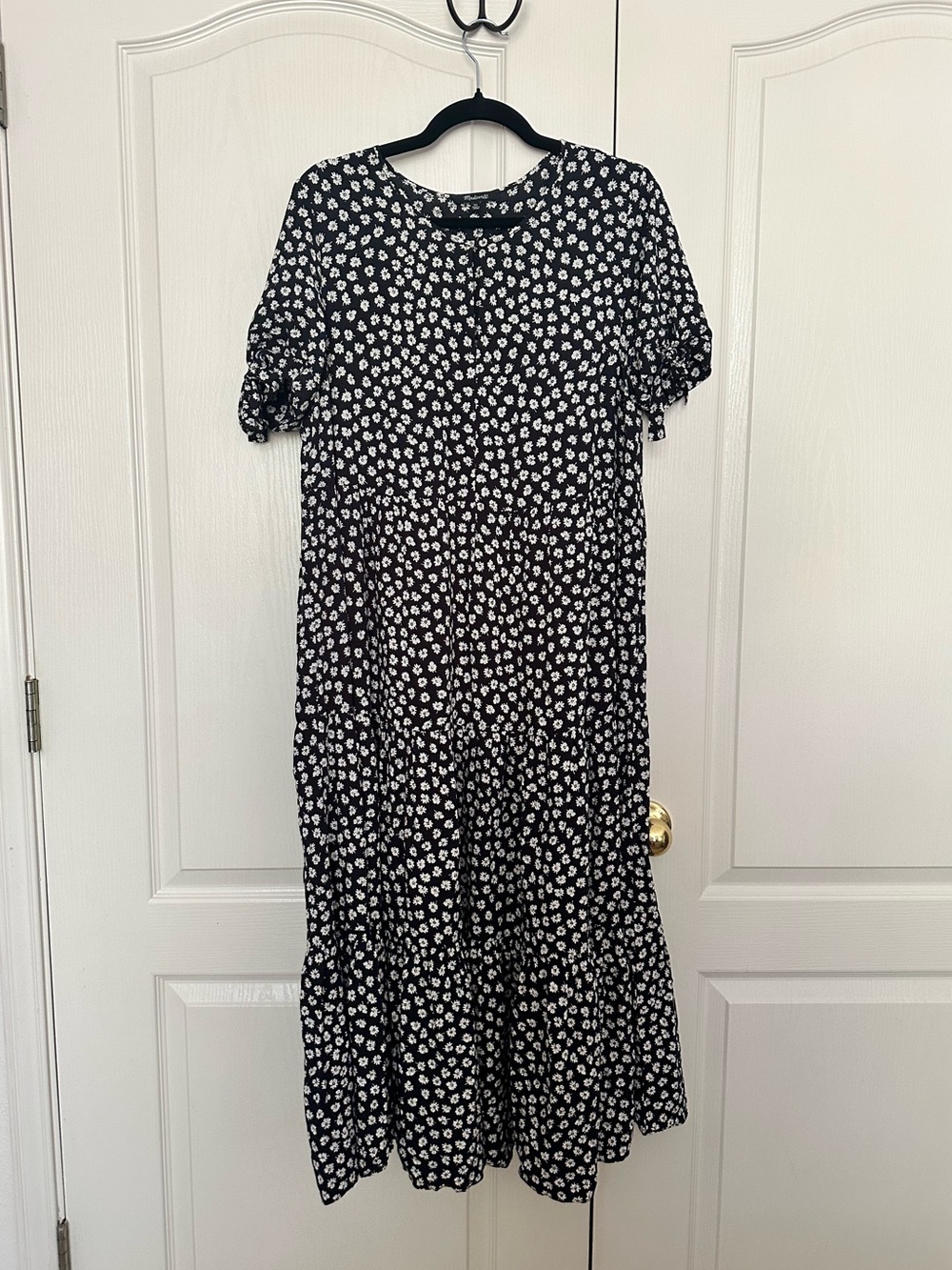 Madewell Black Floral Maxi